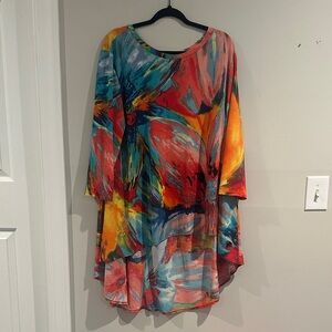 Colorful Abstract Women's Tunic Top